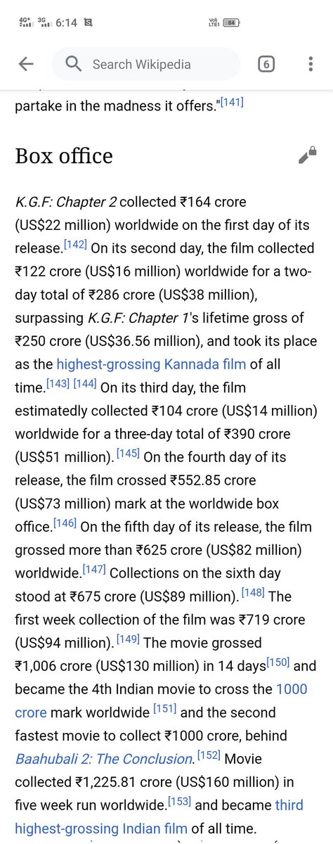 BollywoodBox95's tweet photo. Kgf chapter 2 box office collection worldwide #KGFChpater2 #KGF2 #rockingstraryash #kgf2collection https://t.co/N3V4x8JIdR