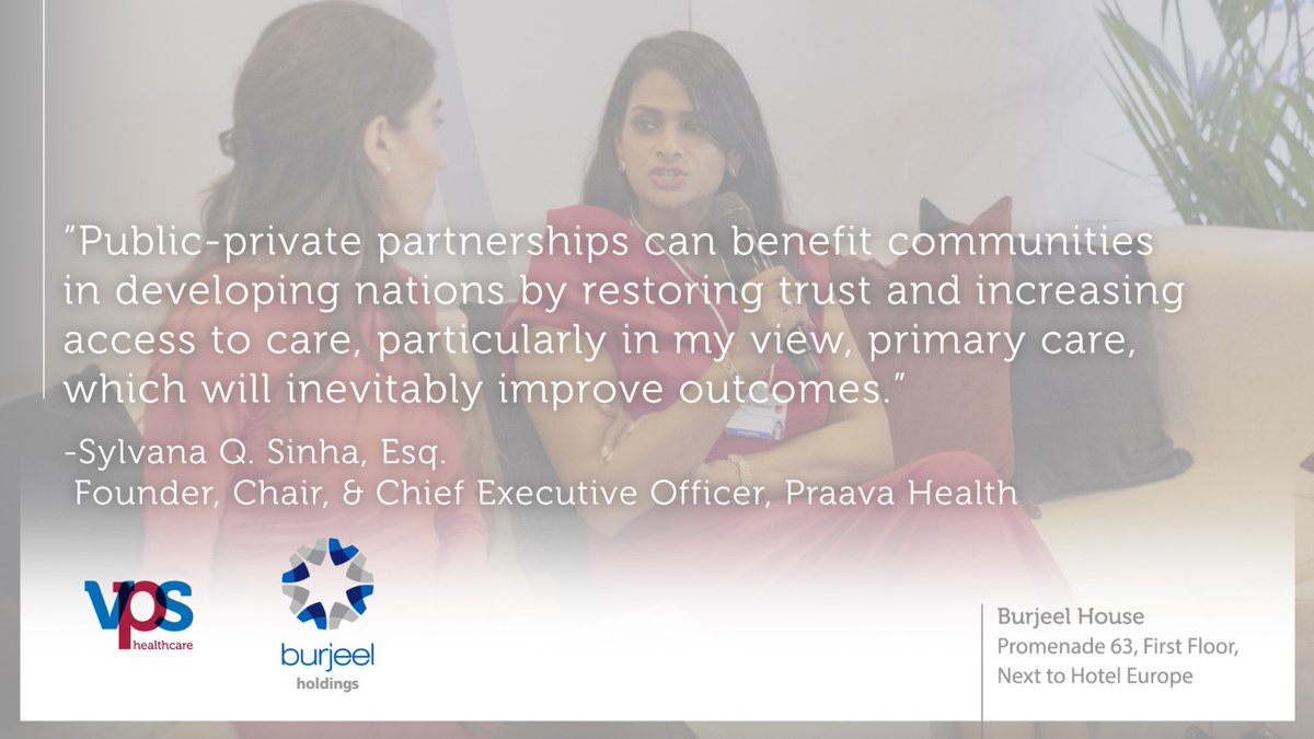 Public-private partnerships are increasingly becoming a way to ensure access to quality healthcare. At our roundtable moderated by <a href="/KianpourWorld/">Suzanne Kianpour</a> today, <a href="/sqsinha/">Sylvana Q. Sinha</a>, <a href="/DrMohamadHamade/">Mohamad Hamade</a>, and <a href="/PadhminiJanaki/">Padmini Janaki</a> spoke about how these partnerships can benefit developing nations. #WEF22