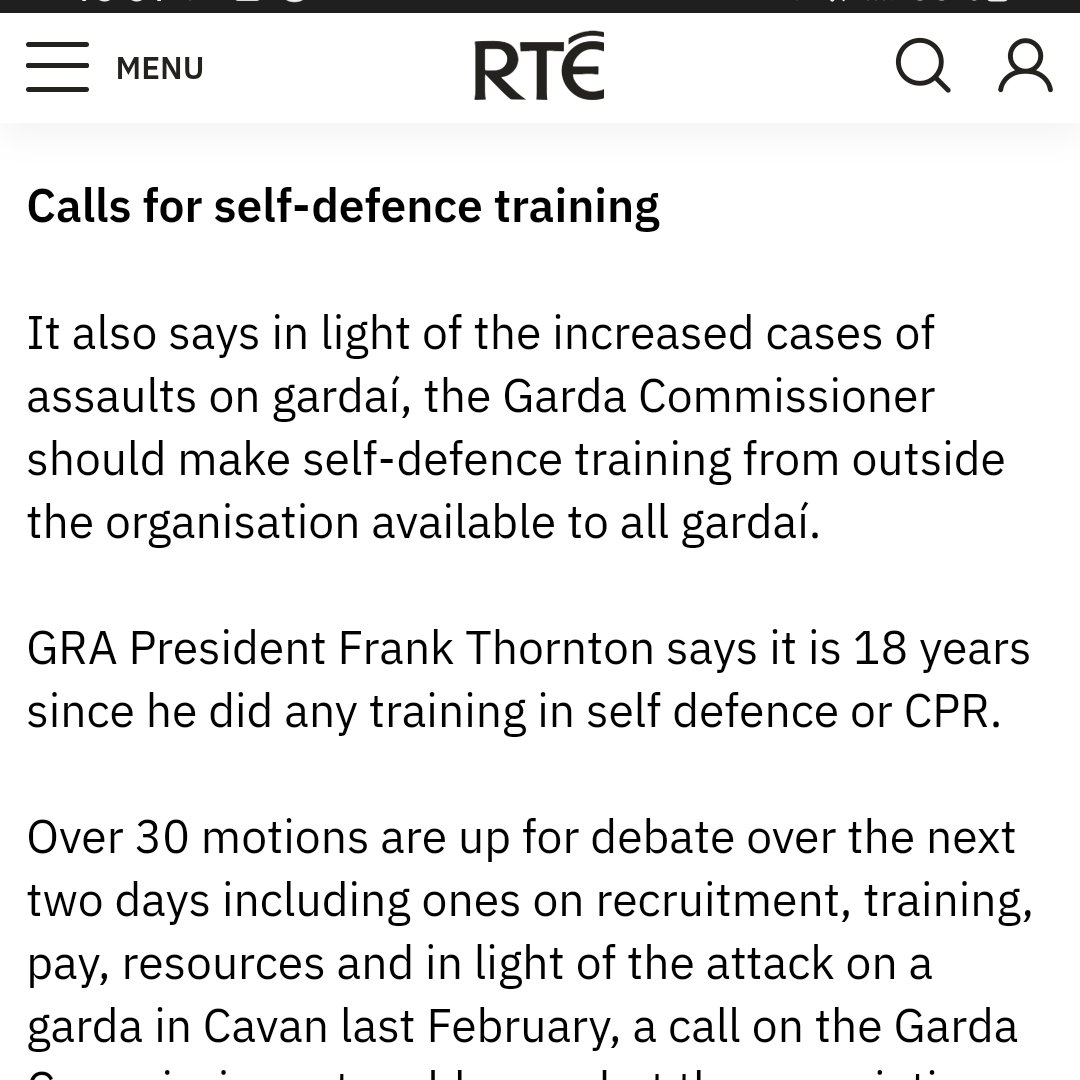 Very surprising to hear GRA president and serving Limerick Garda admit to not having had any training in CPR for 18 years

I assumed anyone working in emergency services would have regular BLS training - whether mandatory, or for their own professional development &amp; good practice
