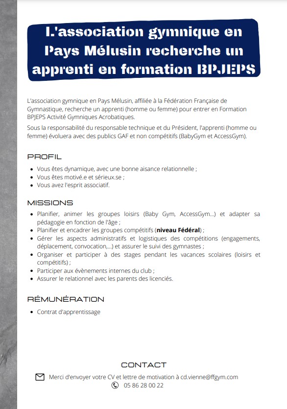 cdos86's tweet photo. [OFFRE D'APPRENTISSAGE] https://t.co/VMBbdZxwv5