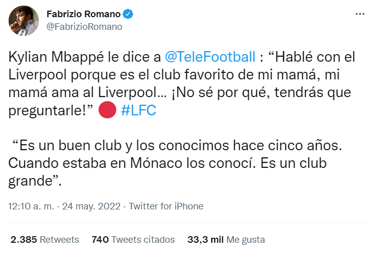 CuentaMister's tweet photo. Nooooooooooooo 🤣🤣🤣🤣🤣
Noooooooooooooooo🤣🤣🤣🤣🤣🤣

Del Liverpool desde chiquitito por mi madre, del Madrid por Cristiano y del Milan por la mujer que me cuidaba cuando era pequeño

Kylian "Morata" Mbappé https://t.co/07YWCfinlh