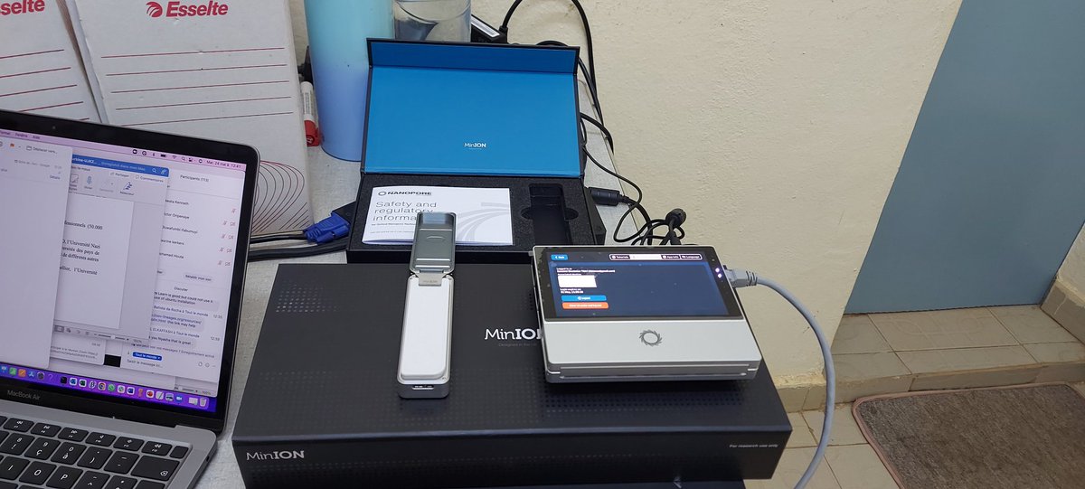 Ezechiel B. Tibiri (@tibionez1) on Twitter photo I just received my <a href="/nanopore/">Oxford Nanopore</a> MinION Mk1B to reinforce our Mk1C which is starting to be overwhelmed. WAVE-BF @WAVE_RCe, Let's go to sequence cassava, sweetpotato... viruses
<a href="/TiendrebeogoF/">TIENDREBEOGO Fidèle</a> <a href="/PathoBios/">PathoBios</a> @ChaTollenaere <a href="/ISCBurkina/">infosciencesculture</a> #INERA <a href="/Universite_JKZ/">Université Joseph KI-ZERBO</a> I just received my <a href="/nanopore/">Oxford Nanopore</a> MinION Mk1B to reinforce our Mk1C which is starting to be overwhelmed. WAVE-BF @WAVE_RCe, Let's go to sequence cassava, sweetpotato... viruses
<a href="/TiendrebeogoF/">TIENDREBEOGO Fidèle</a> <a href="/PathoBios/">PathoBios</a> @ChaTollenaere <a href="/ISCBurkina/">infosciencesculture</a> #INERA <a href="/Universite_JKZ/">Université Joseph KI-ZERBO</a>