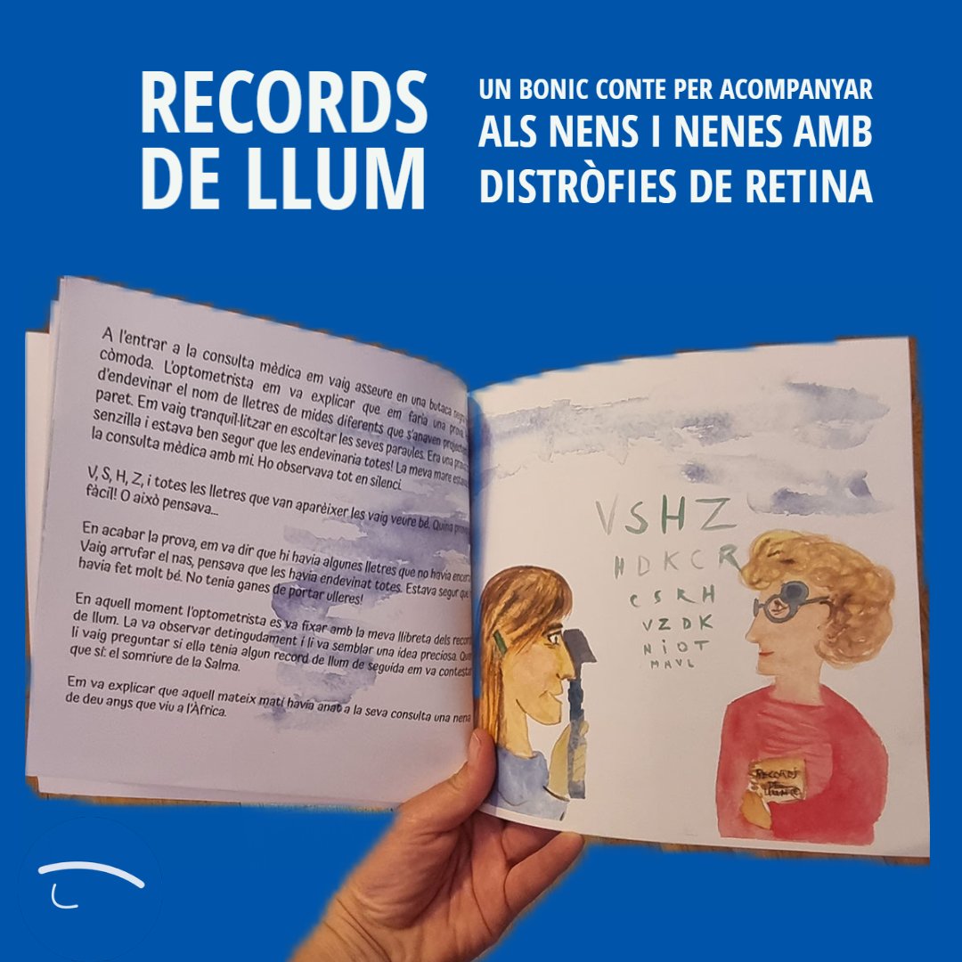 Oftalpilar's tweet photo. RECORDS DE LLUM! preciosa iniciativa solidària de @RetinaCatalunya per acompanyar als nens i nenes amb #distròfiesretina, amb la col·laboració del Dr. Català, especialista a @SJDbarcelona_ca, @hbellvitge.  https://t.co/v4U3N7WyzR https://t.co/XSIulniK7W