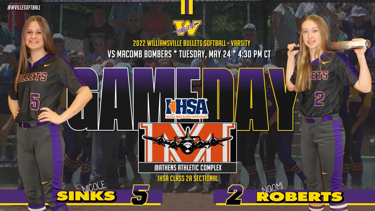 Bullet Boosters (@bulletboosters) on Twitter photo <a href="/wcusd15sports/">Williamsville BeeBee & Bullet Athletics/Activities</a> Lady Bullets Softball Gameday: IHSA Class 2A Sectional <a href="/wcusd15sports/">Williamsville BeeBee & Bullet Athletics/Activities</a> Lady Bullets Softball Gameday: IHSA Class 2A Sectional