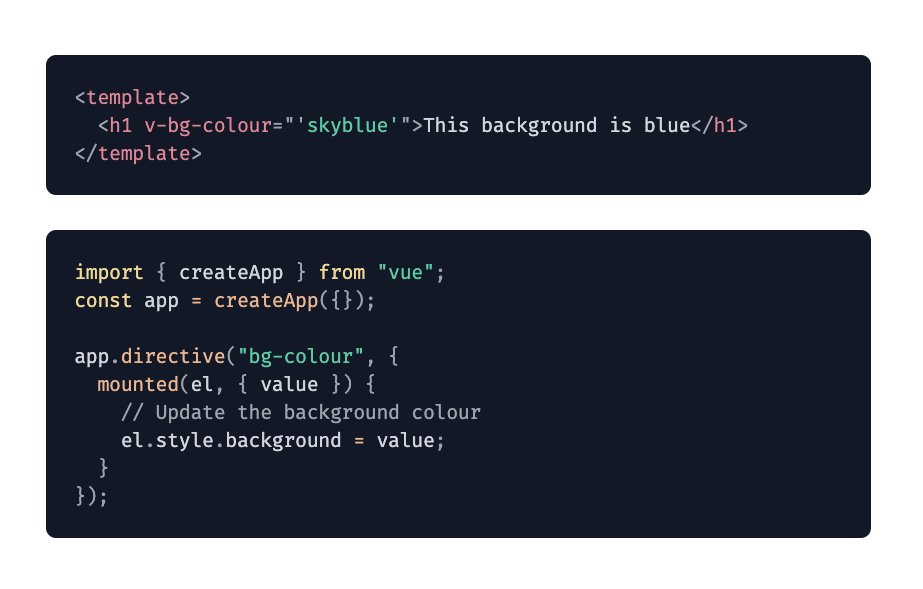MichaelThiessen's tweet image. You can create your own @vuejs directives.
You're not just stuck with v-if and v-for: