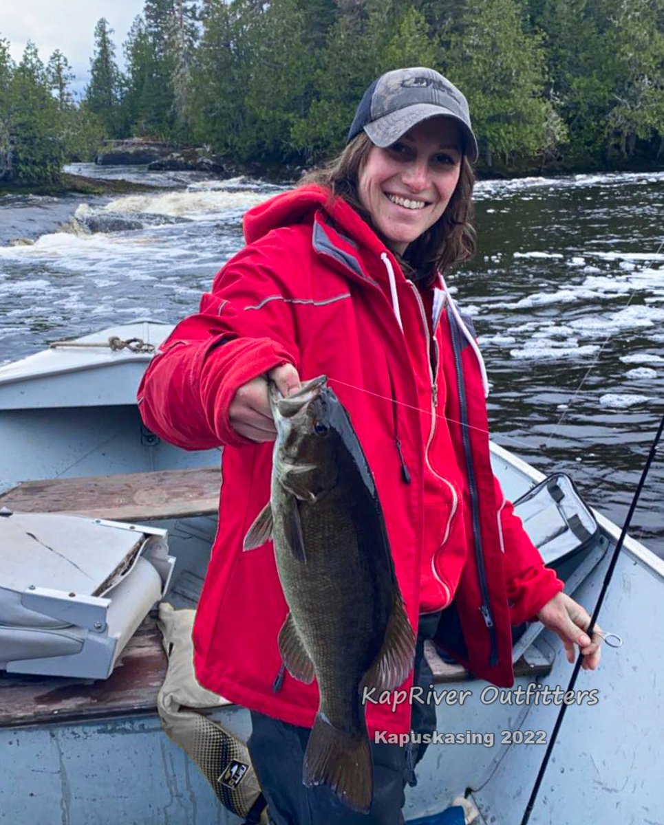 KapriverO's tweet photo. FISHING KAPUSKASING: A short break from bear guiding to enjoy a day's fishing with Pamela https://t.co/bsHPXYbqHH