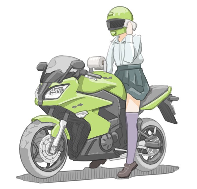 バイク女子のtwitterイラスト検索結果