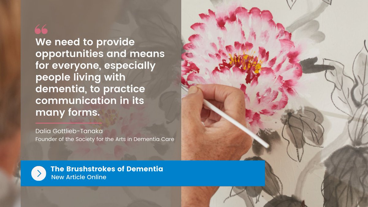 DementiaMag's tweet photo. Some believe #dementia &amp; #creativity have nothing in common. In a new article online, Dr. Dalia Gottlieb-Tanaka, details how some artistic expressions contradict limiting beliefs about our amazing #brains. Read: The Brushstrokes of Dementia 
https://t.co/aIt8YPF66B #LiveWell https://t.co/HIW9Zn4pA8