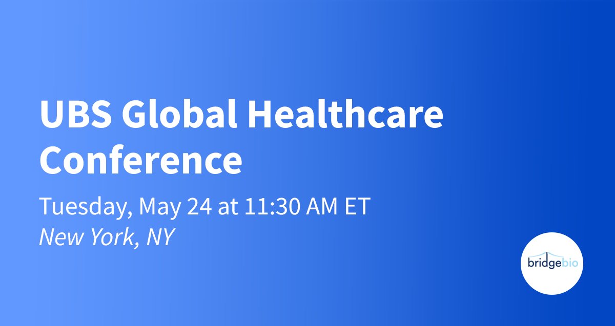 BridgeBio Pharma on Twitter "Our executive team members will be at