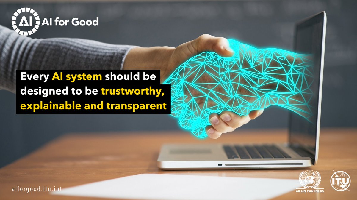 AIforGood's tweet photo. #AI systems should be trustworthy, explainable and transparent... Do you agree?
Today, join the discussion at #AIforGood with @IBM and @UNESCO to talk #AIethics and #regulations and the latest #data on #AIwithethics
๐https://t.co/ghrcEye1XZ
๐๏ธTuesday 24 May 2022, 16:00 CEST https://t.co/kh133f3vIA