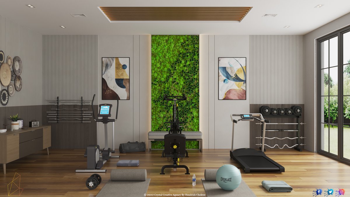 CrystalCreativ_'s tweet photo. A beautifully designed home gym which is visually appealing and fully functional makes the prospect of a workout far more enticing yet incorporating elements of wellness.

#interiordesign #interiorstyling #interiordecor #interiorinspiration #gym #workout #gymdesign #healthcare https://t.co/d0KIFv4r4w