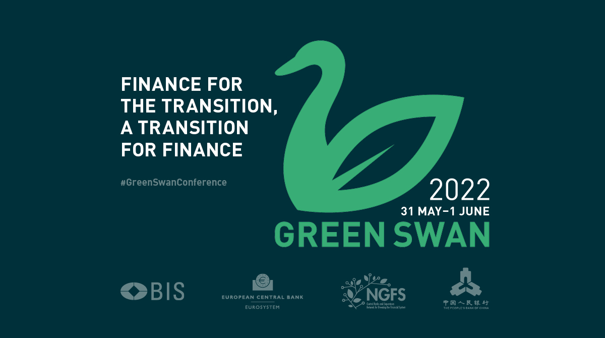 Coming up soon! Join the BIS, <a href="/ecb/">European Central Bank</a>, <a href="/NGFS_/">Network for Greening the Financial System</a> and People’s Bank of China #PBoC on 31 May-1 June for the second, fully livestreamed edition of the #GreenSwanConference on #TransitionFinance bit.ly/3kB2MeZ
