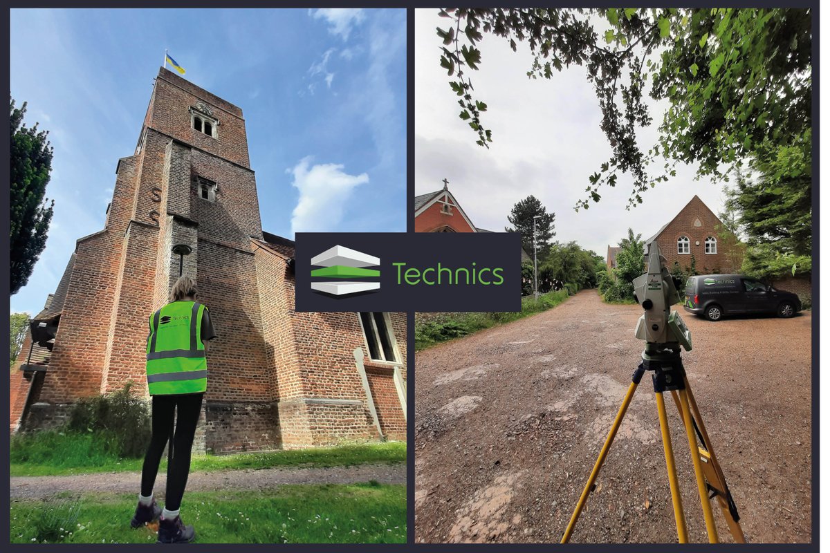Our surveyors hard at work delivering a topographical survey around a beautiful church last week. Visit our website for more information on how our expert surveyors can help with your next project. eu1.hubs.ly/y0-0HD0