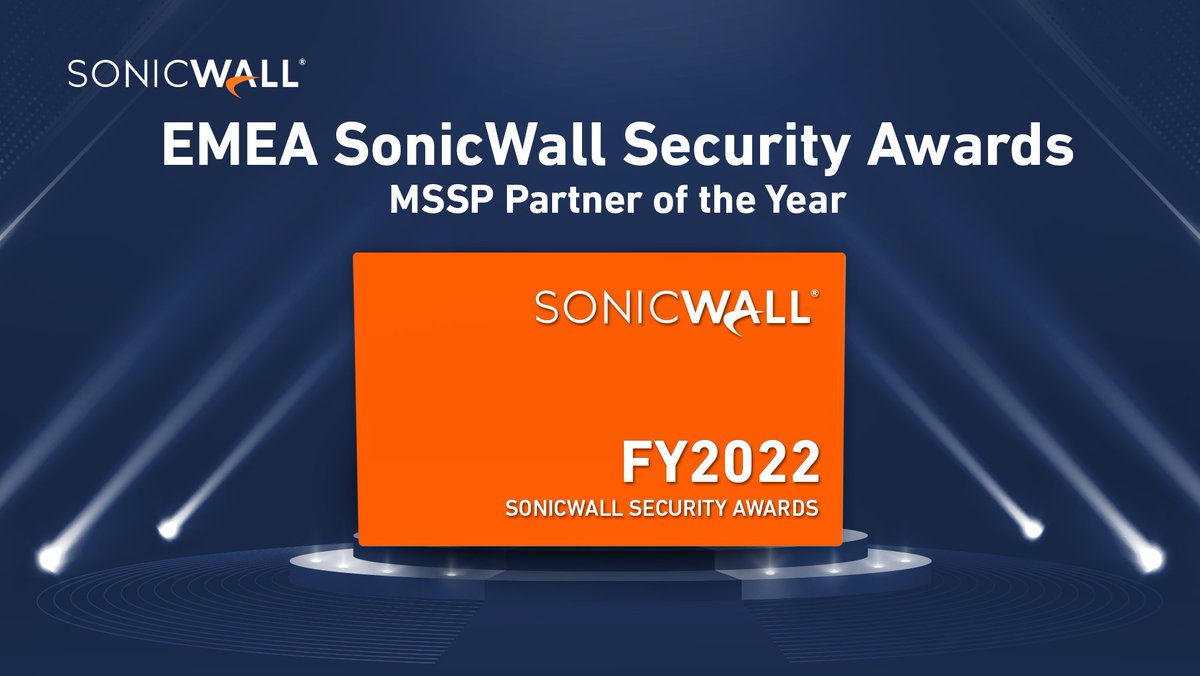 Silverbug_ltd's tweet photo. We are thrilled to announce that we have been named MSSP Partner of the Year as part of the annual SonicWall Security Awards!
This is a fantastic achievement that highlights our tireless efforts to help safeguard our customers.
#MSSPOfTheYear #Sonicwall #SecurityAwards https://t.co/KrIlaqDQto