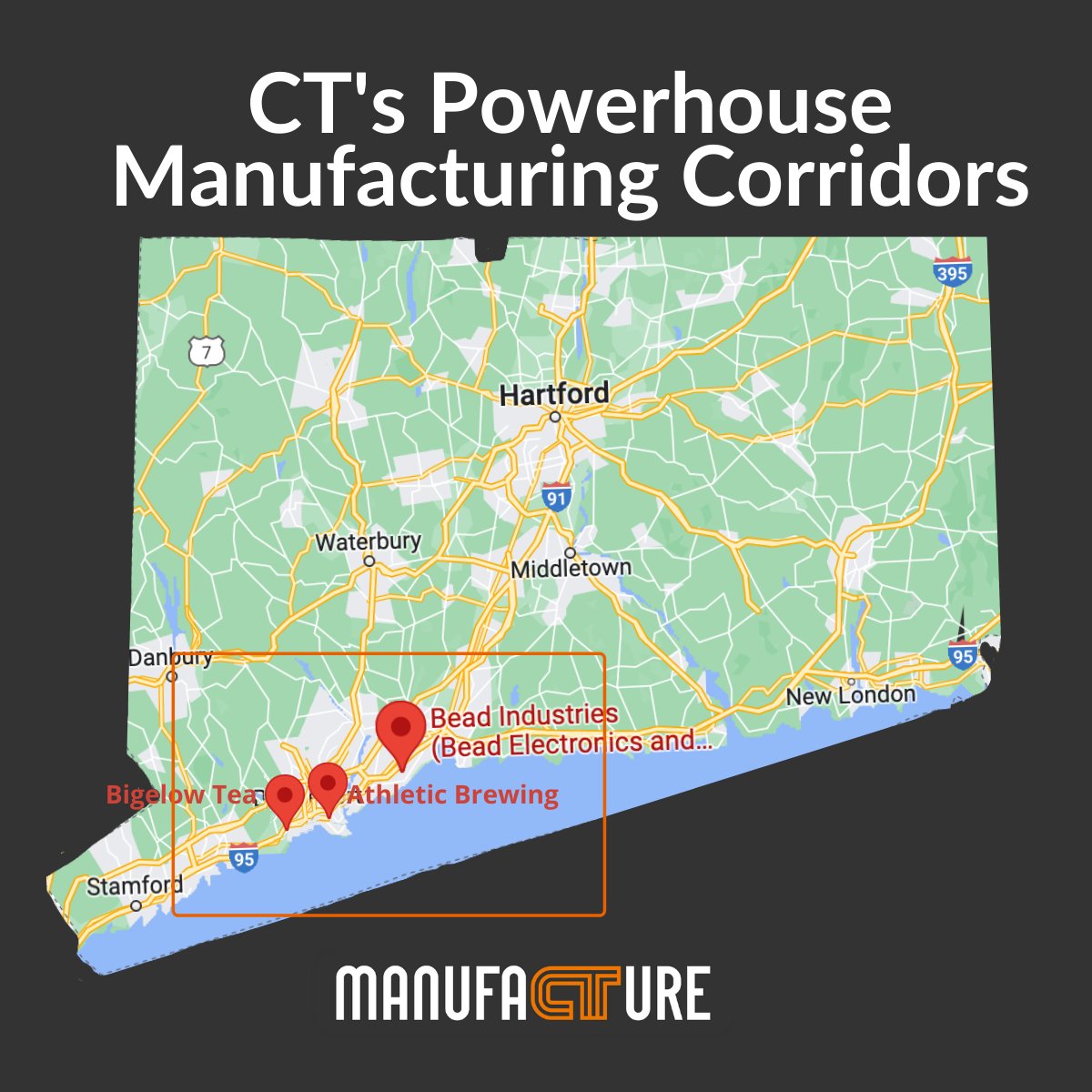ManufactureCT's tweet photo. Bigelow Tea, Athletic Brewing, and BEAD Industries together form one of CT's powerhouse manufacturing corridors! #manufacturingnetwork #members #beveragecorridor https://t.co/lYfuIXzRcO