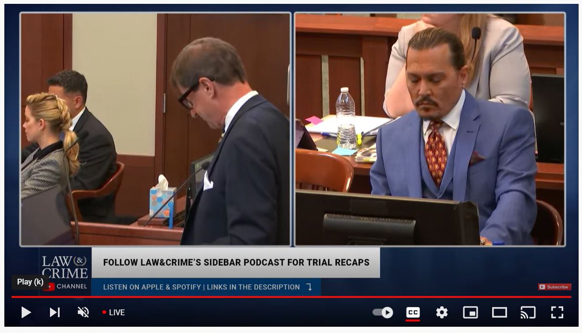 AnnSilvers's tweet photo. Johnny Depp looks better today than any time since he married Amber Heard. 
Looks like much of the psychological weight he carried from Amber's abuses is lifting. 

#MenToo Abuse of men by women needs to be recognized as harmful:
https://t.co/Z5wThIvzkb

#IBelieveJohnnyDepp https://t.co/jBmGUMZBZy