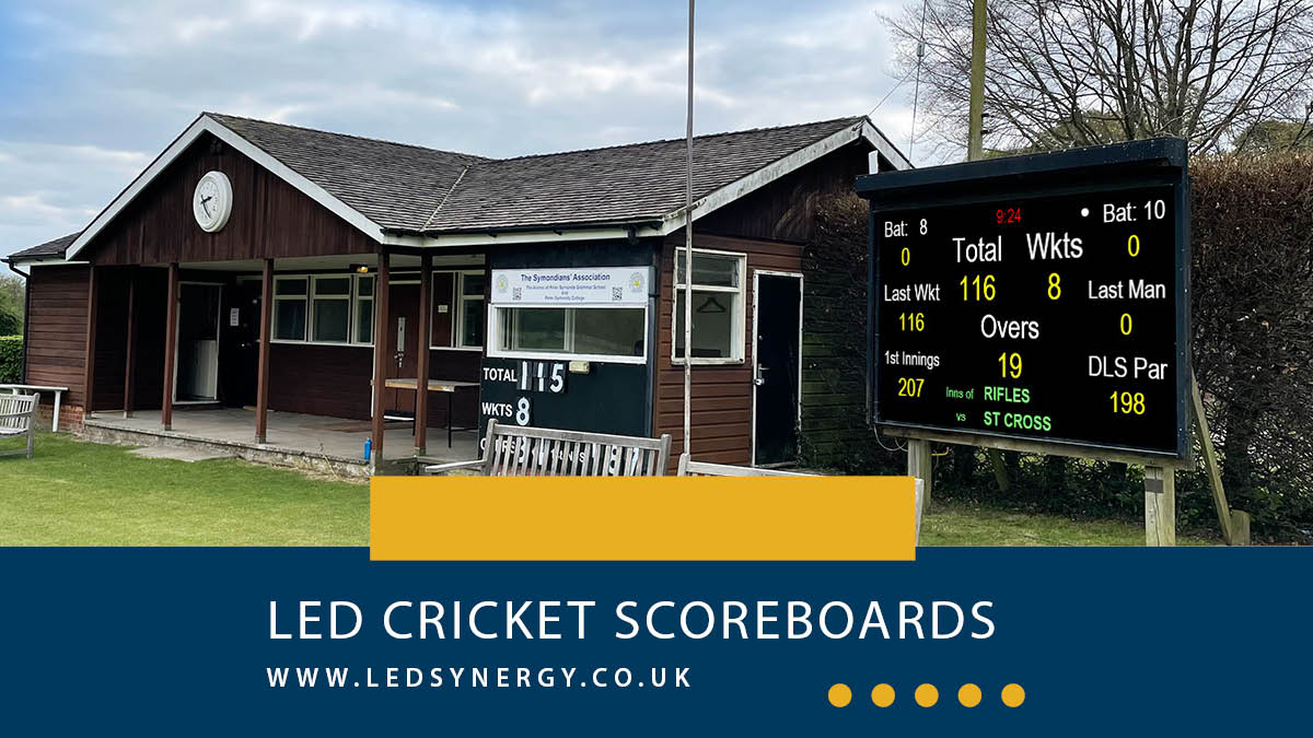 LED Cricket scoreboards are changing! From the traditional digit boards, Clubs are moving over to full colour LED screens that can keep your scores, but can double up as an advertising board, selling adverts to sponsors will bring in a needed revenue.  scoreboards.uk/products/led-e…