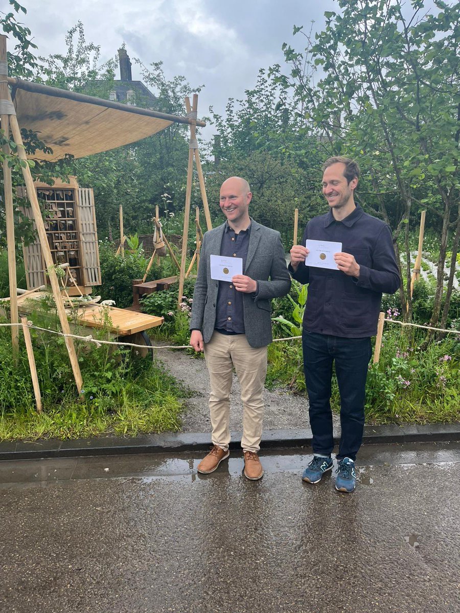 AlderHey's tweet photo. We want to say a huge congratulations to H. Miller Bros who were awarded Silver-Gilt at the RHS Chelsea Flower show π π The brothers designed the Alder Hey Urban Foraging Station, which is being showcased this week at the event. @AlderHeyCharity #HeyChelsea https://t.co/TDxwwDzJfU