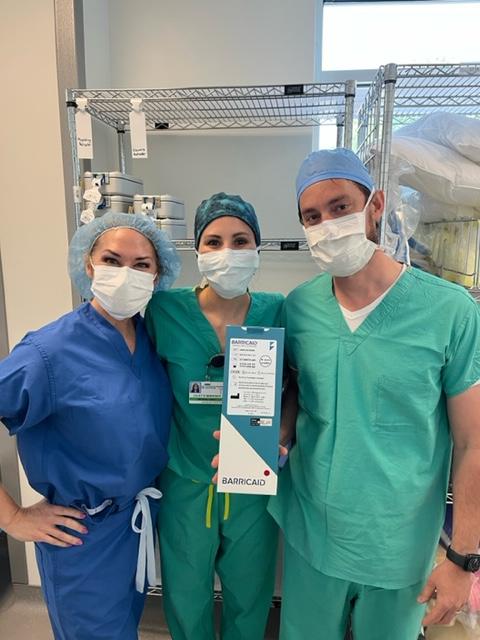 Barricaidacd's tweet photo. Congratulations to Dr. Parker Babington MD, FAANS for completing 3 #Barricaid cases in the month of May. Thank you for helping to reduce your patients' reherniation rate by 81%! 

For full benefit-risk information, please visit https://t.co/57cQdfY7T7 https://t.co/BbfypENEwC