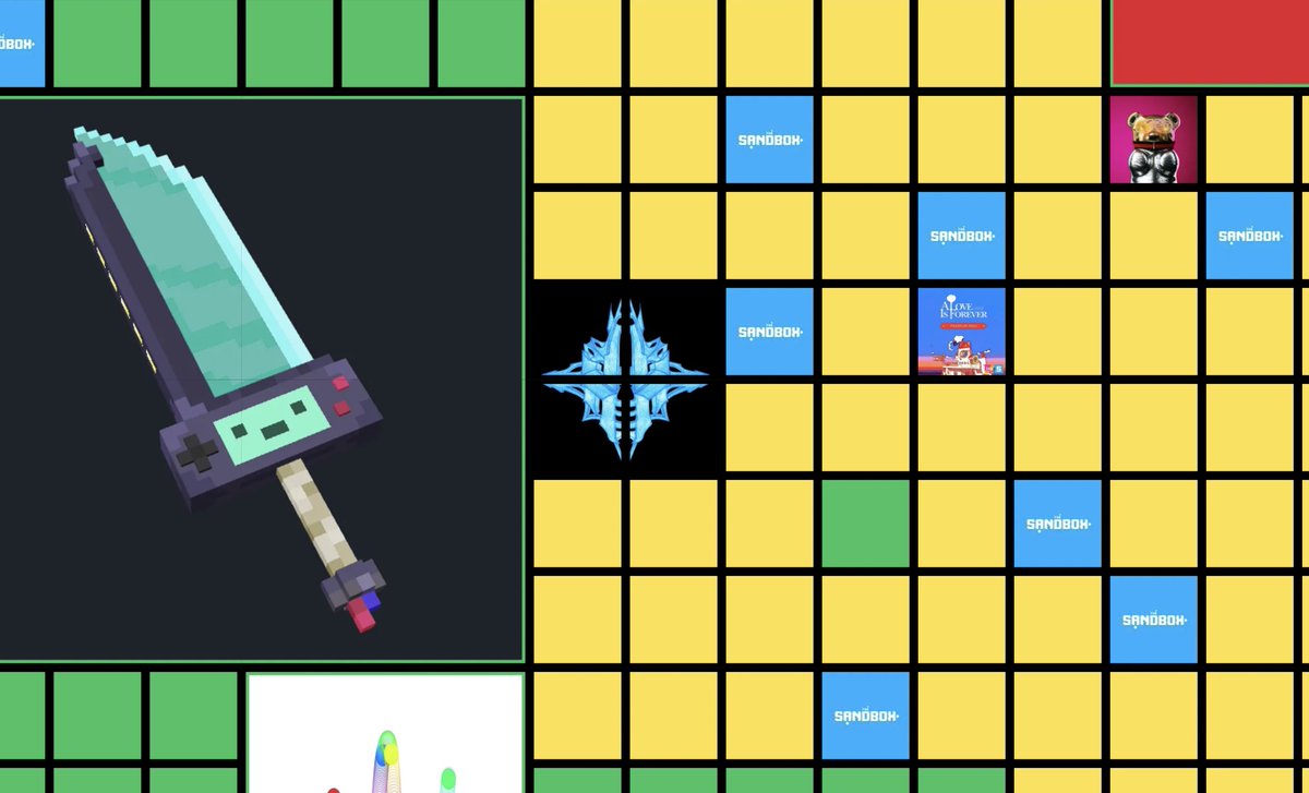 old logo.  If anyone can guess what it's from, i'll give you 100 #SAND (not expecting anyone to figure it out)

Love that i can setup my single ungrouped lands as estates on the new @thesandbox map.