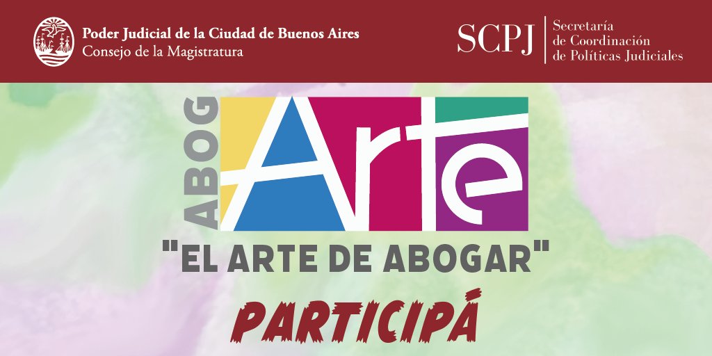 🎨 El concurso #Abogarte busca promover el vínculo entre los/as abogados/as y la Justicia de la Ciudad

Conocé más e inscribite en consejo.jusbaires.gob.ar

#JusticiadelaCiudad