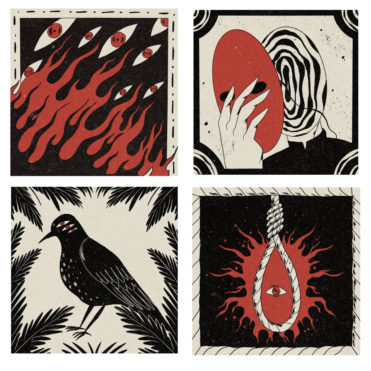 A selection of the many little tiny illustrations I made for @blackbirdsrpg ✨

super excited for this one to come out this summer! these were so much fun. @AMUTTRPGS 