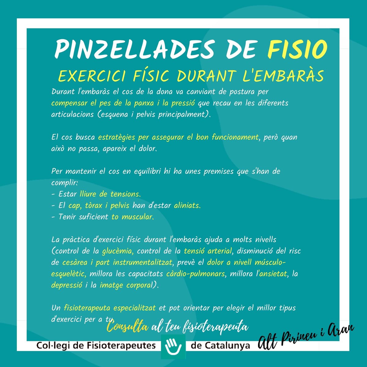EXERCICI FISIC DURANT L'EMBARÀS <a href="/flaut4/">R9ser CKD</a> <a href="/colficat/">CFC</a> <a href="/salut_cat/">Salut</a> @colficatlleida <a href="/colficatcentral/">Secció Territorial de la Catalunya Central del CFC</a> @colficatebre <a href="/radioseu/">RàdioSeu</a> @fshlaseu
#fisioteràpia #fisioterapia