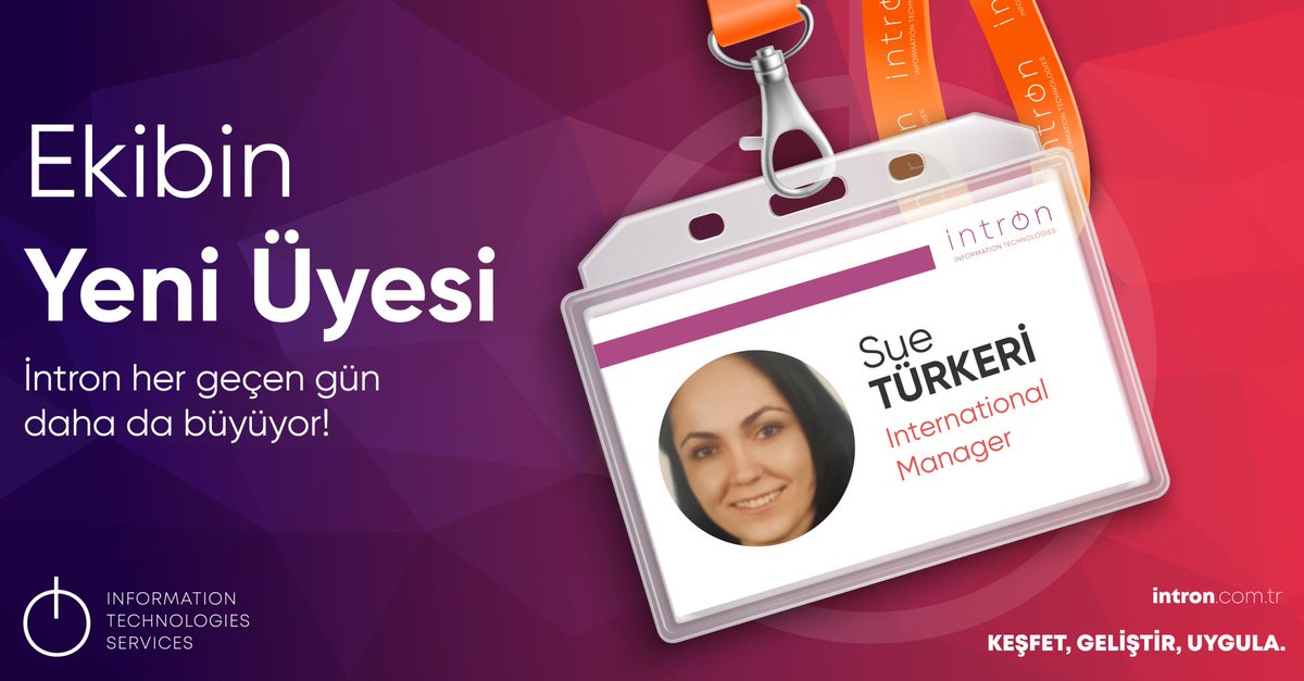 Ekibimizin yeni üyesi, International Manager Sue Türkeri'e hoş geldin diyor, birlikte imza atacağımız başarılar için sabırsızlanıyoruz.