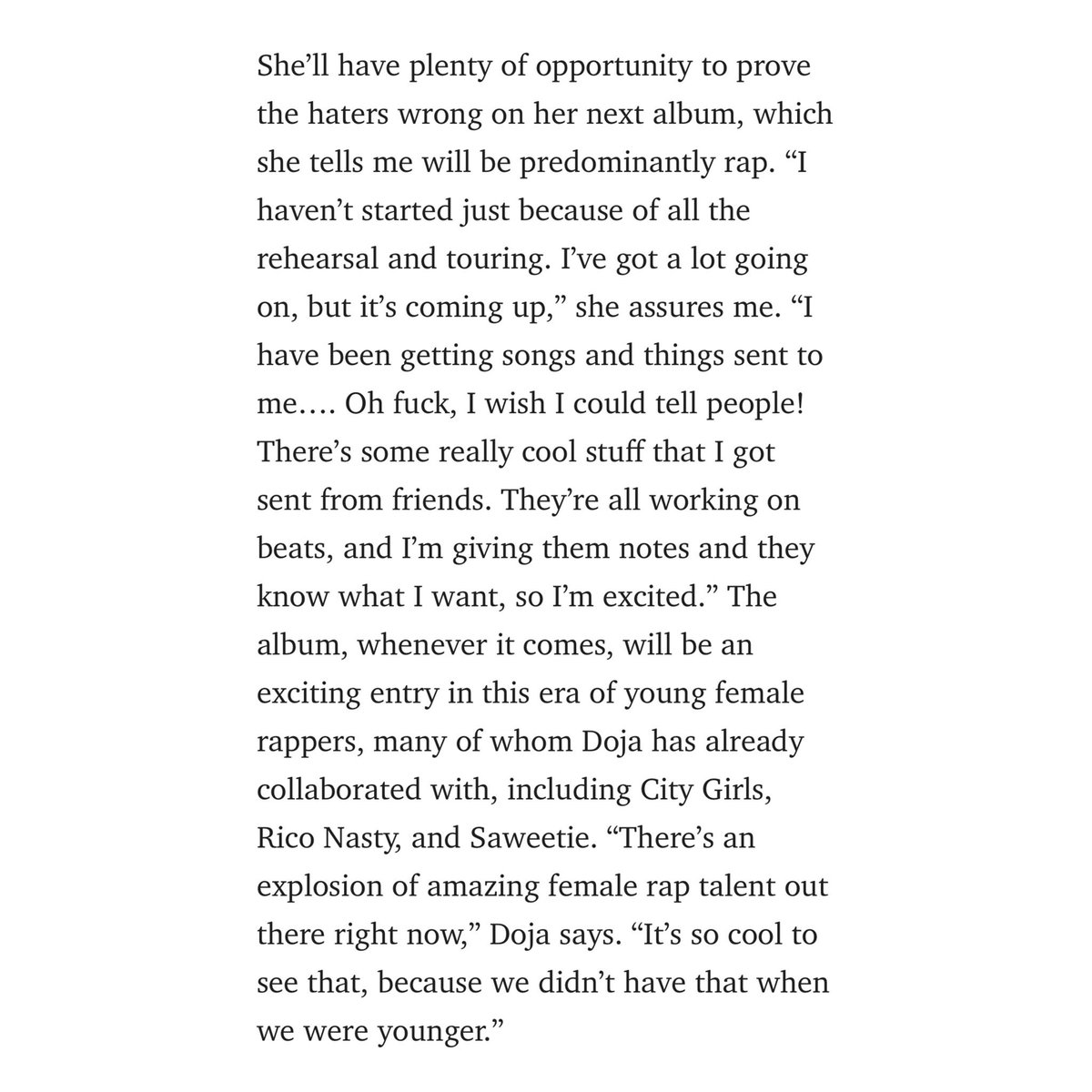 Doja Cat News tweet media