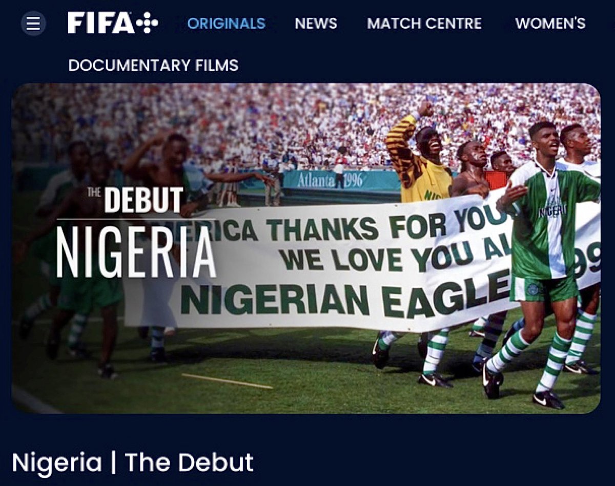 Have you seen Nigeria’s first FIFA sport documentary ‘Nigeria- The Debut’? The story about Nigeria’s debut into the world cup in 1994 is available on FIFA+ and you can watch it for free.