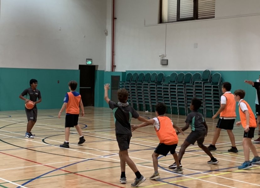 Raha_PYP_KCC's tweet photo. KCC Primary celebrating our very first inter-school fixture. U11 Basketball Teams making us proud and enjoying some victories, showing team spirit and continuing to learn. #KCCPrimary https://t.co/iBizHAABQg