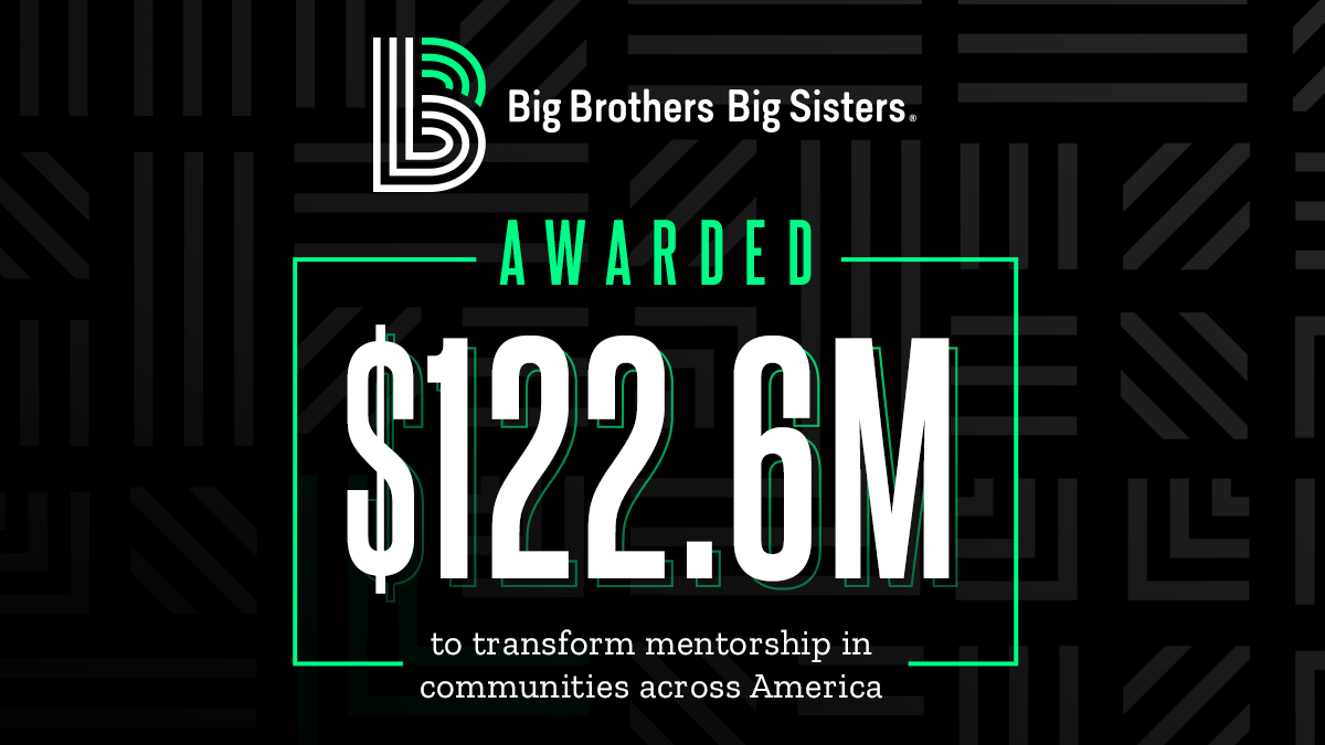 Thrilled to announce an unprecedented $122.6M gift from MacKenzie Scott, which will allow <a href="/bbbsa/">Big Brothers Big Sisters of America</a> to transform mentorship in America! This extraordinary investment will help us build the village every young person needs to thrive. ow.ly/sW9C50JgyNP #BiggerTogether