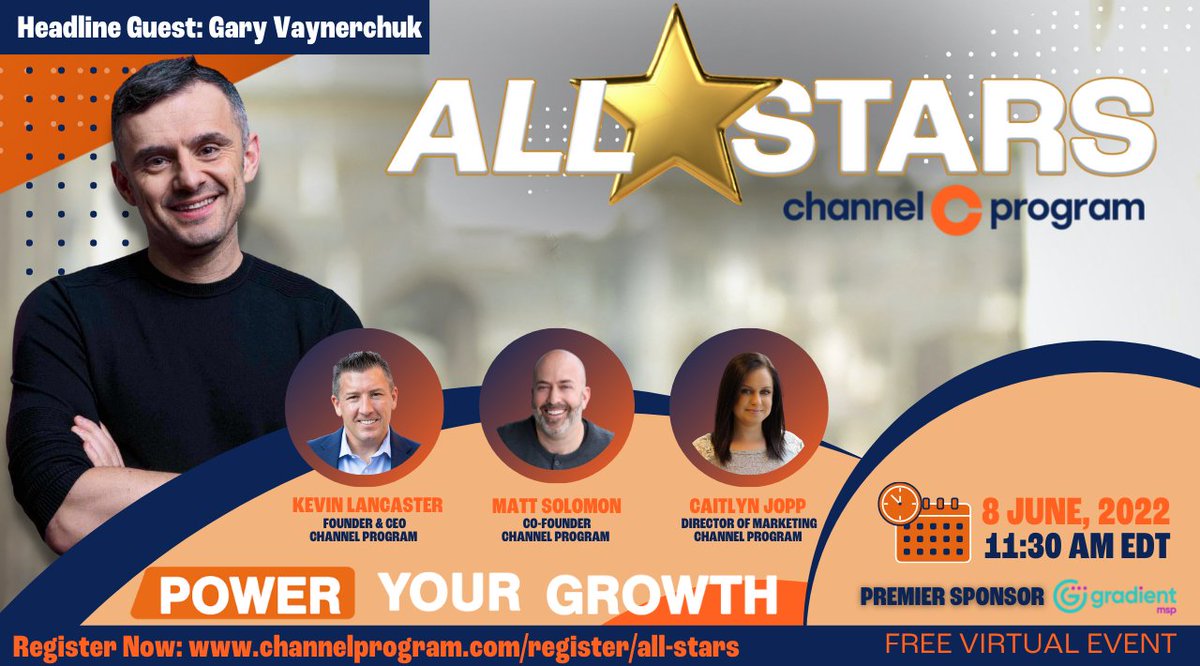 bettertracker_'s tweet photo. Join us on June 8th, 2022 @ 11:30 a.m. EDT for this exclusive & free online event and be entered for your chance to win $10,000 in cash and prizes!
Register here: https://t.co/ytoc6SINH5
#allstarevent #garyvaynerchuk #garyvee #techevent #technology #msps #mssps https://t.co/d0JXRalqT1