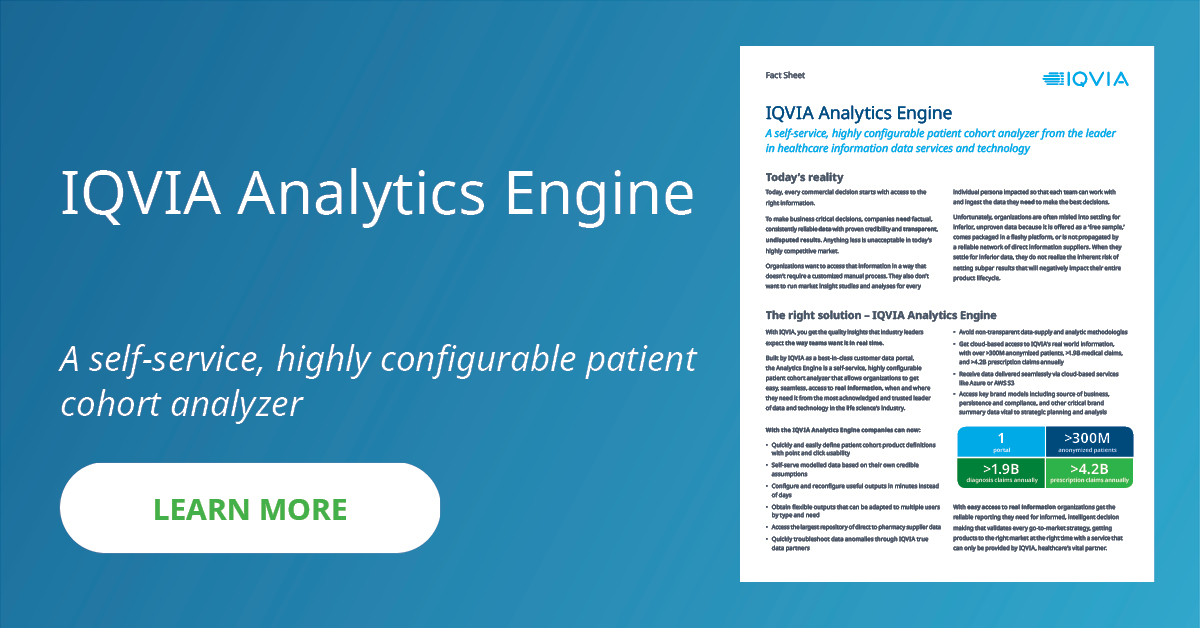 IQVIA_US's tweet image. Get real-time, quality insights that industry leaders expect in the ways teams want. Learn more - #IQVIA #AnalyticsEngine #PatientCohortAnalyzer
bit.ly/3MYj2mV