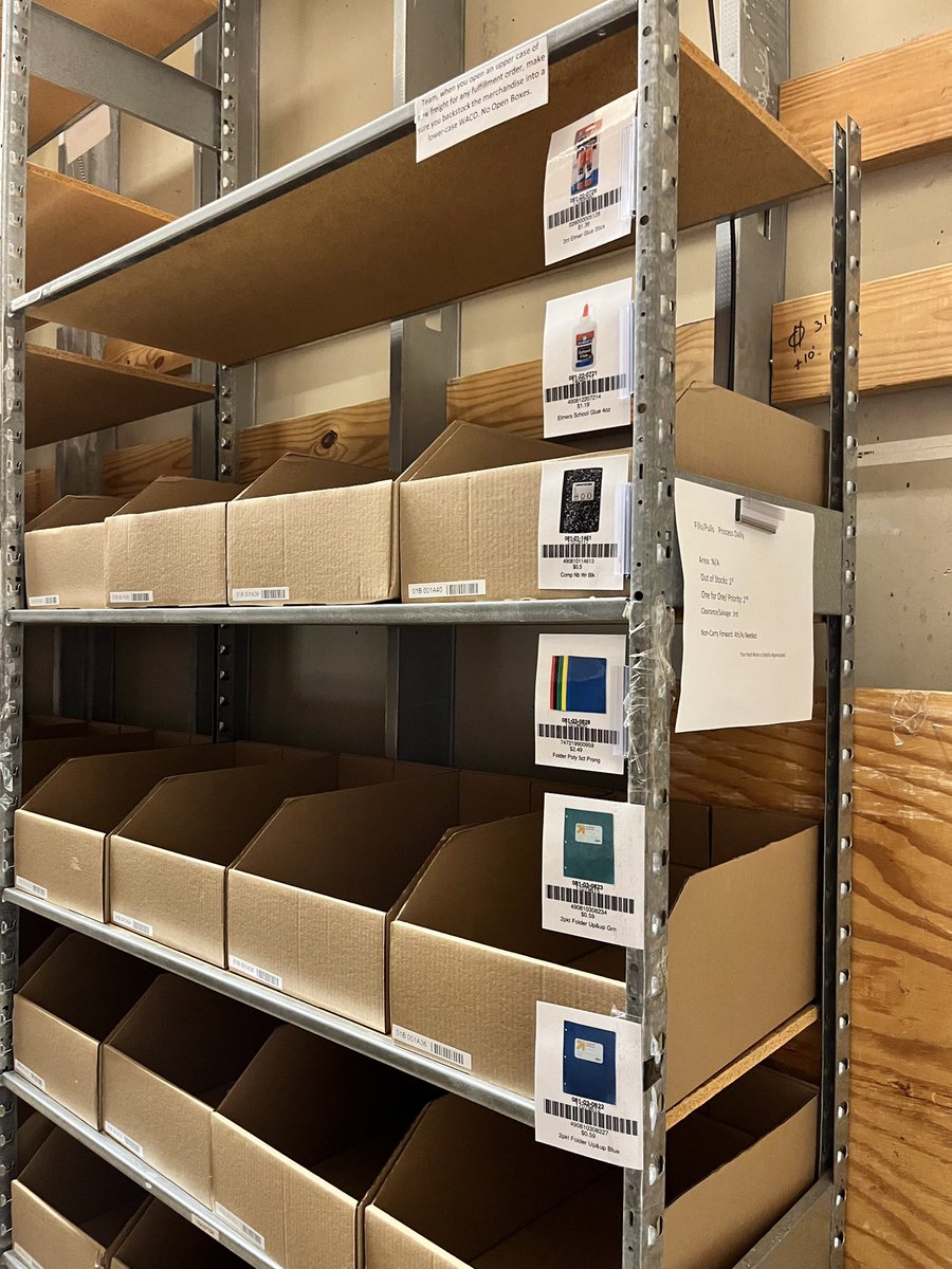 Keeping the back room super simple and safe for the team this BTS season!   #0167 #D353 #G398 #Target