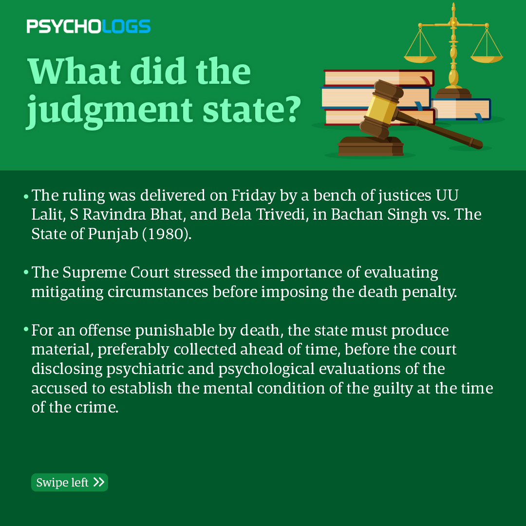 PsychologsIndia's tweet photo. Issue Mental Health Report before Death Penalty: Supreme Court
https://t.co/igpORUnPiw
#newoftheday #mentalhealth #newupdate #newgiudelines #supremecourtofindia #psychologsmagazine
Contact us at:-
Psychologs Magazine
Ph: 9990027772
Web: https://t.co/Zgt9wtgEBG https://t.co/HuqLcN5jpW