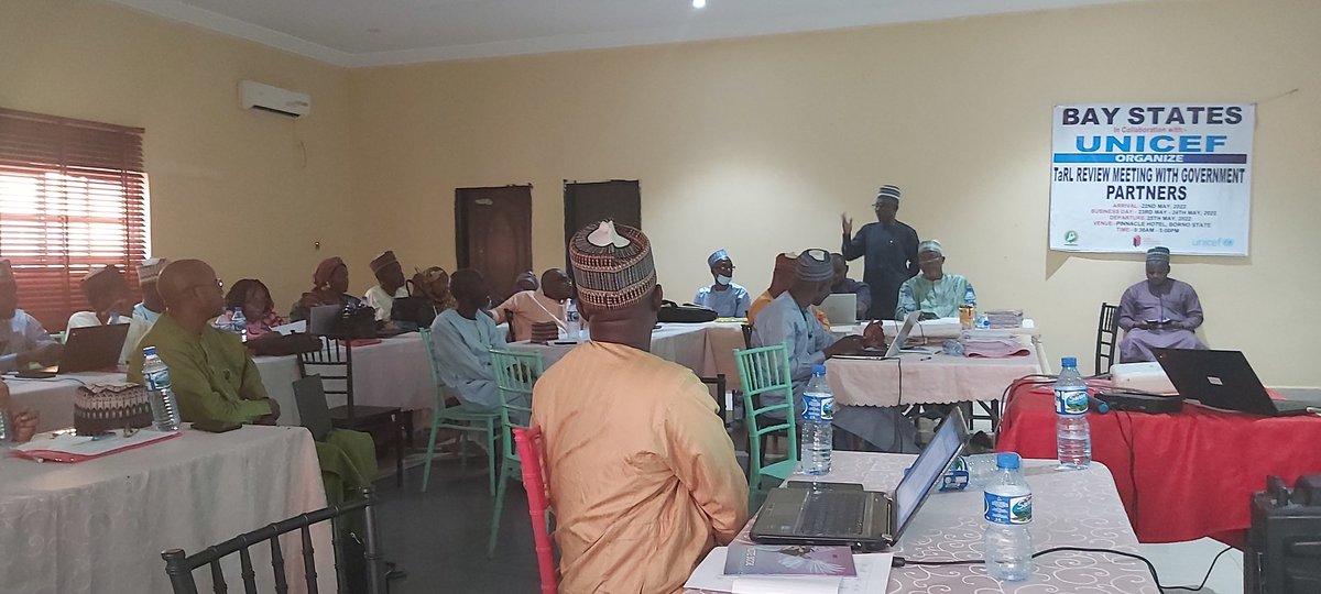 inyangumoren's tweet photo. Review meeting of @GPforEducation-funded #TaRL programmes in Borno, Adamawa &amp; Yobe states with government stakeholders. Regular review meetings are essential to discuss progress, challenges and actions to address challenges. @TaRL_Africa @UNICEF_Nigeria https://t.co/MwaxI2ezbo