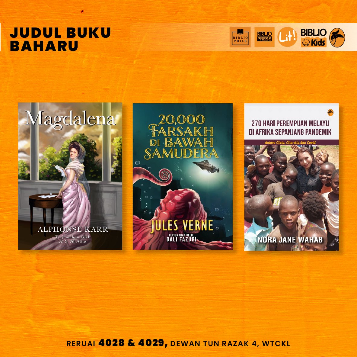 BiblioPress's tweet photo. [JUDUL BUKU BAHARU PBAKL]

Bismillahirahmanirrahim.

Kami persembahkann, judul-judul baharu The Biblio Press sempena #PBAKL2022!

Ada 14 judul baru semuanya menanti pembaca!

#GengBiblioPBAKL https://t.co/Ie229cVdUC