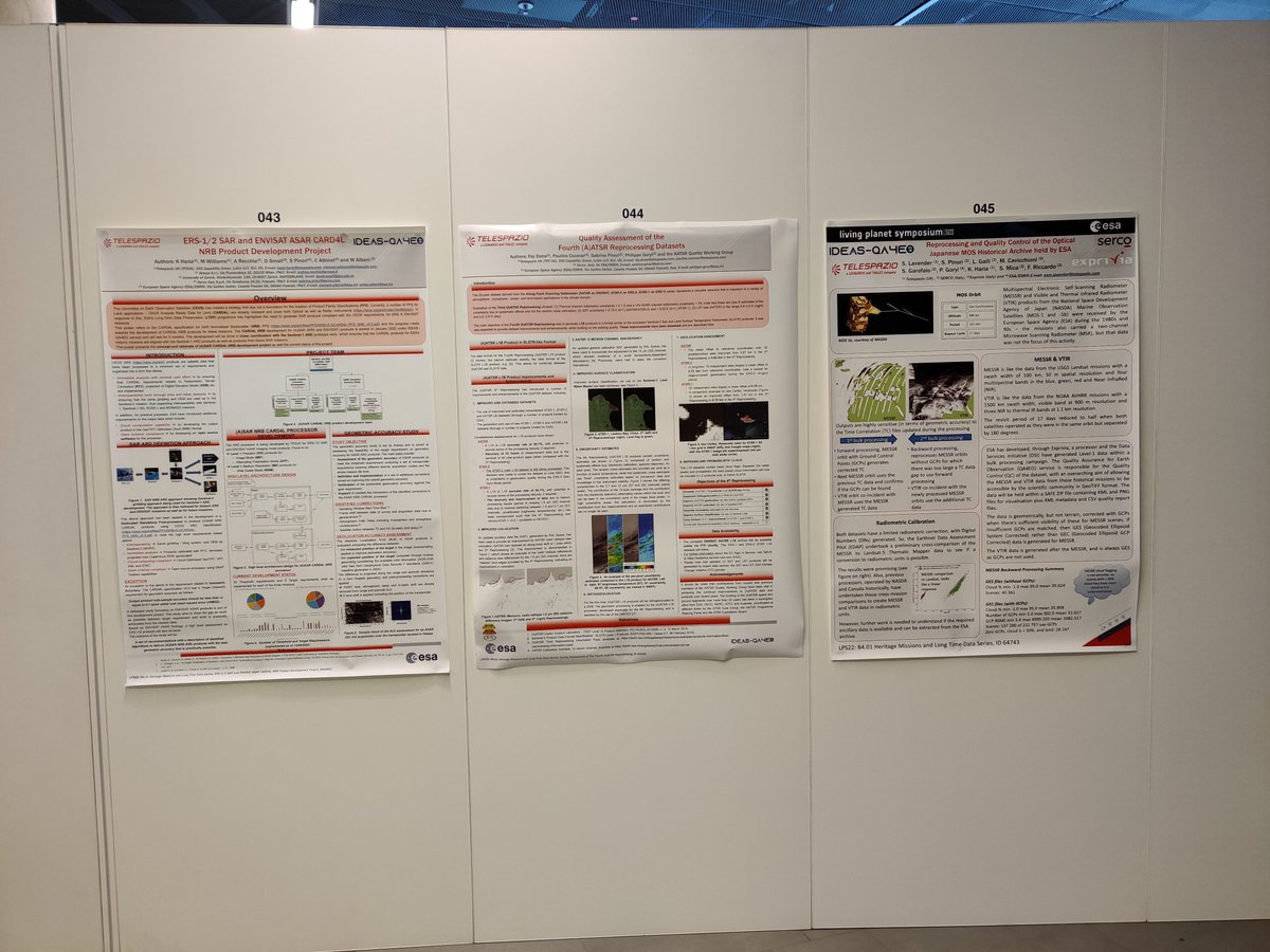qa4eoCalVal's tweet photo. Discover the IDEAS-#QA4EO Task 1 activities on:
- ERS-1/2 ENVISAT (A)SAR #CARD4L NRB products 
- Quality of the 4th (A)ATSR reprocessing
- Reprocessing of MOS historical archive 

Join us in the evening session (stall 43, 44, 45) at the #LPS22! 

@qa4eocalval @ESA_EO @ESA_EOHelp https://t.co/Mp7JMgGAHc