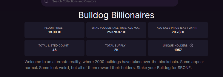 thatOtherDucker's tweet photo. THIS IS A PSA :: Bulldog Billionaires floor is THIN! Where are the whales? Only ~2% listed??? #QUACK @bbsolana 

#NFTs #NFTGiveaway #NFTProject #SolanaNFTs #SolanaSummer #Solana #Crypto #Cryptocurrency #ROI #QWOOF https://t.co/6ZU33SQhtG