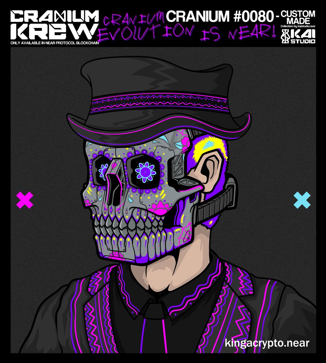 kaistudioph's tweet photo. CUSTOM-MADE CRANIUM #0080-RARE
One of Cranium Krew's WL utilities.
@kinga_crypto's concept. Congratulations ser🙏
Collection: https://t.co/tGWdJlAsOl
@ParasHQ @NEARProtocol @NftPinas @NFTMarketPH @NEARPhilippines #NFT #NFTs #NEARnft #ParasNFT #NEAR #CraniumKrew https://t.co/dxImtFSZLw