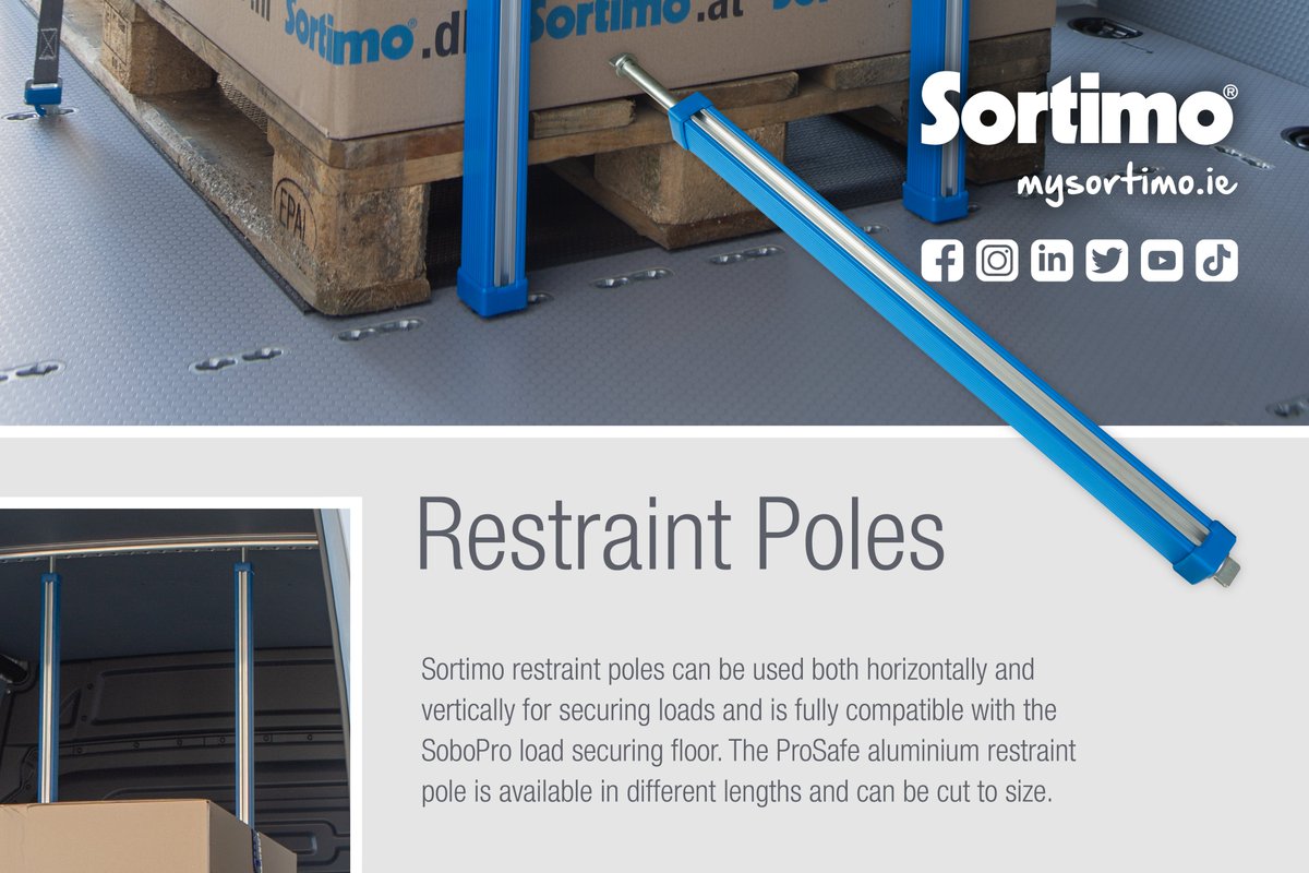 IrelandSortimo's tweet photo. Universal load securing options with the Sortimo Restraint Pole
#sortimo #safety #restraints #fleetsafety #fleetsolutions #loadsecuring #vanracking https://t.co/ZOrlgvfPkq