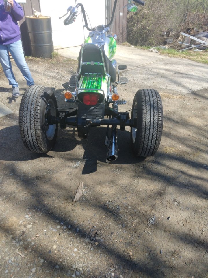 FezCoast's tweet photo. @JPCycles after a crazy incident (not bike related) I was left an amputee and I thought my days of riding were over. When the boys who used to own a local shop converted the old girl to a trike two years later I'm proud to say...
#IRODETODAY

Ps thanks for the hard to get parts https://t.co/lCUXsK7tXk