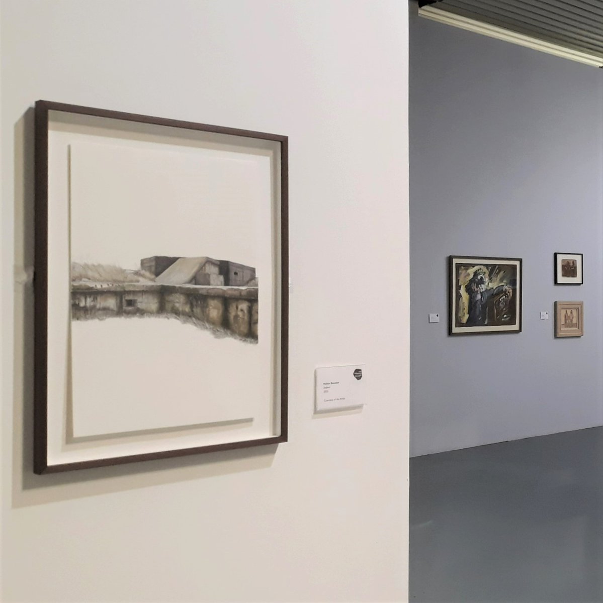 theturnpikegall's tweet photo. Having shown together in the New Contemporaries in 1998, Helen Bendon & Jo Lansley presented a stunning show of photography & video here in 2000. @BendonHelen is now Associate Professor in Film & Media and we’re delighted to include her recent drawing ‘Defend’ in #DrawnIn https://t.co/1IKKfWmtmk
