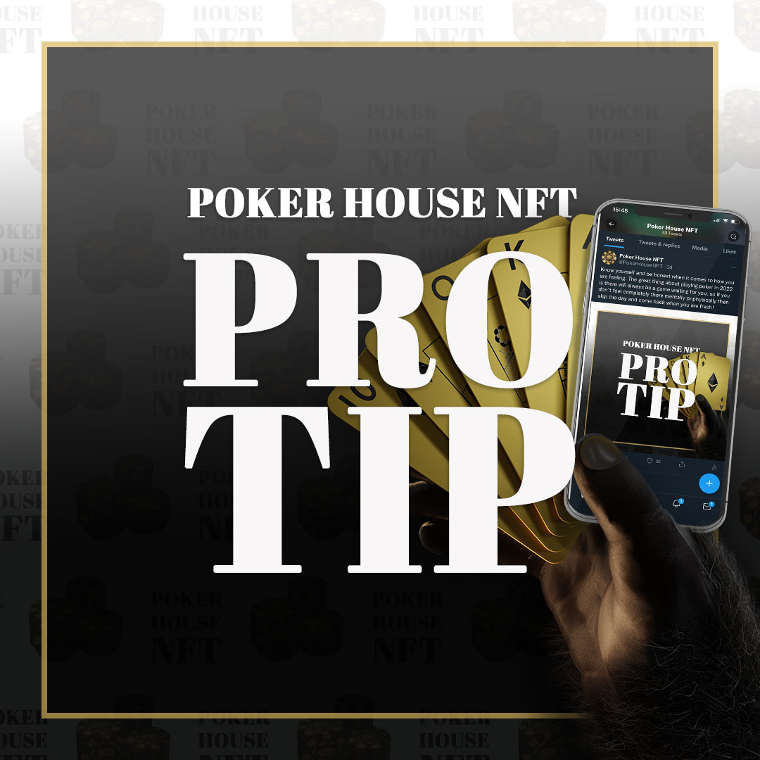 PokerHouseNFT's tweet photo. STAY OFF YOUR PHONE AT THE TABLE! While this is obviously impossible to do and I am on my phone during tournaments, keeping it to a minimal amount and paying attention to the action in hands you aren’t in, is important! 
Thanks for the great tip @jjcorrado 😎 https://t.co/gAo9WQFhdG