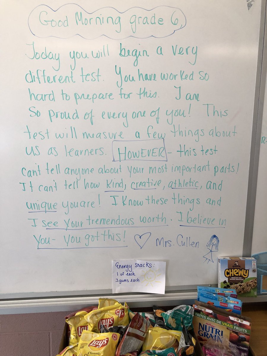 sciencecart's tweet photo. Here we go! We got this💪☀️#eqao2022 ⁦@StVincentOak⁩ ⁦@HCDSB⁩ https://t.co/3ikwdlIrvr