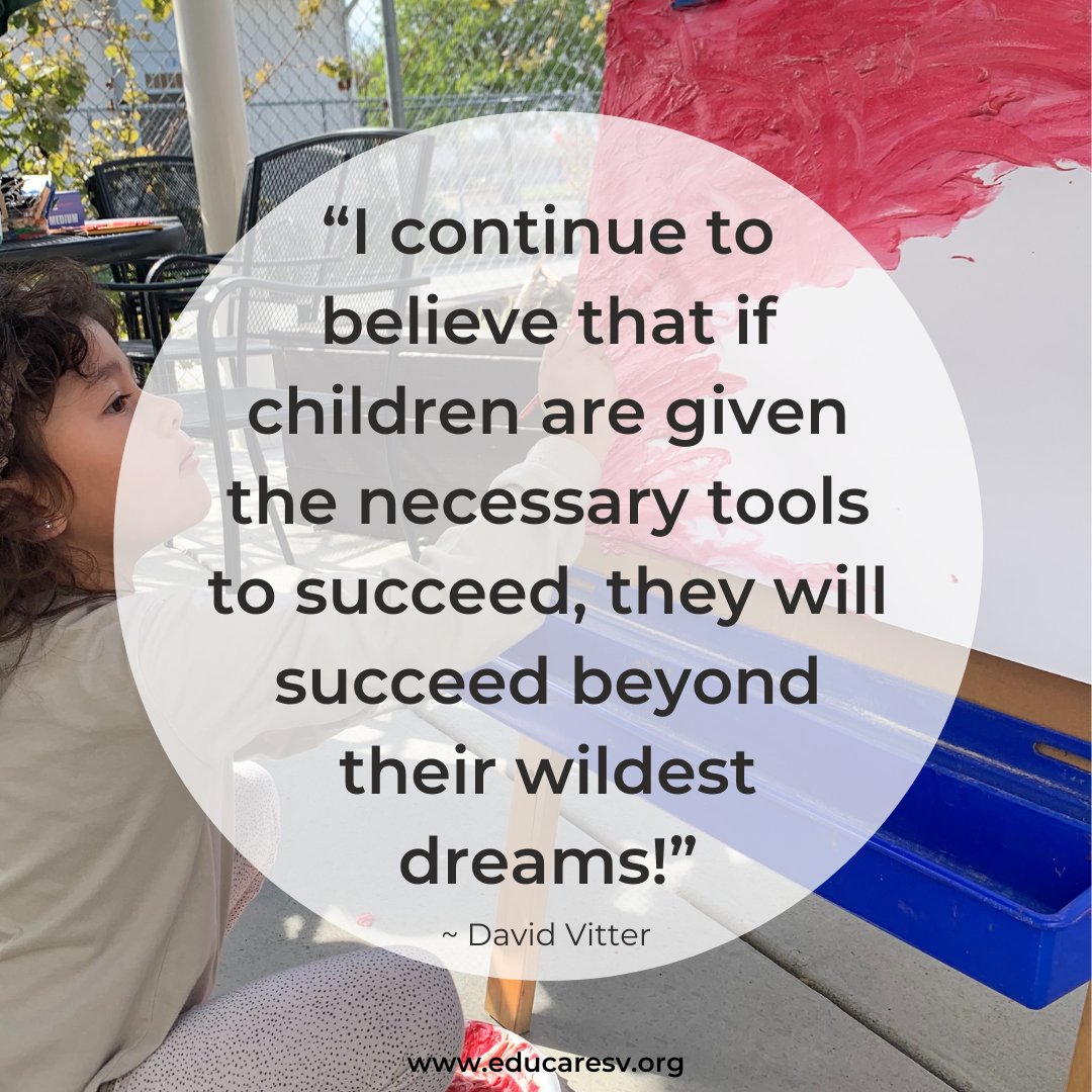 EducareSV's tweet photo. We support children in developing the tools they need to succeed.  Time in Educare is associated with higher ratings of social-emotional skills, including self-control and initiative, among most children. #ECSV #earlylearning #ece #Handsonlearning #sensoryplay #positiveparenting https://t.co/OLIRHWZTdO