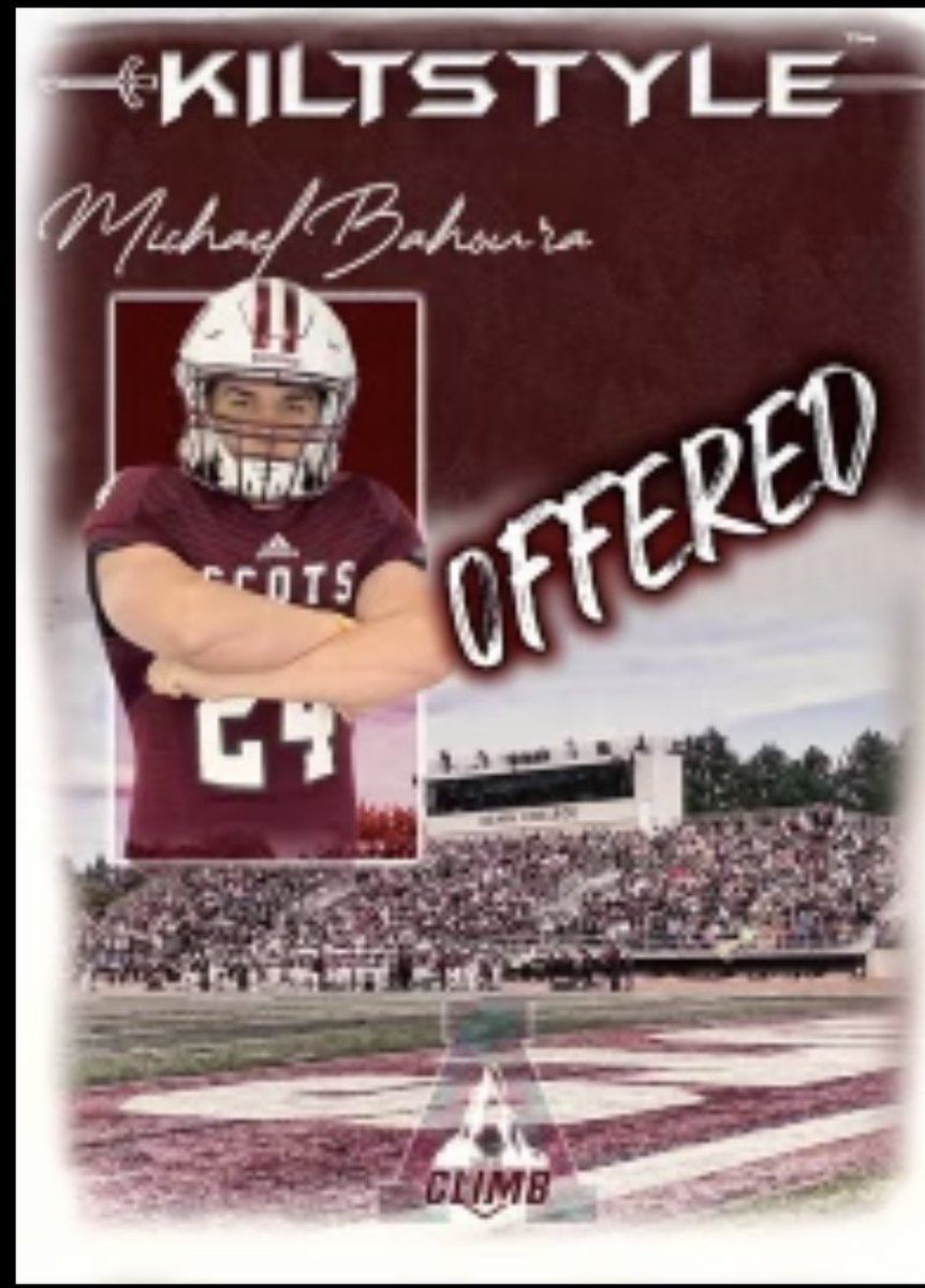MBahoura24's tweet photo. Beyond blessed to receive an offer from Alma College!🙏🏼 @z_rieps @CoachCouchAlma @AlmaScotsFB https://t.co/zcKuBXYM1z
