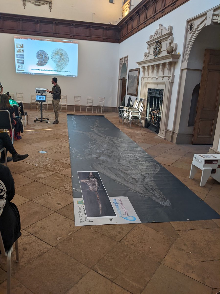 NCMGlearning's tweet image. The Rutland Ichthyosaur @WollatonHall  secret science show.