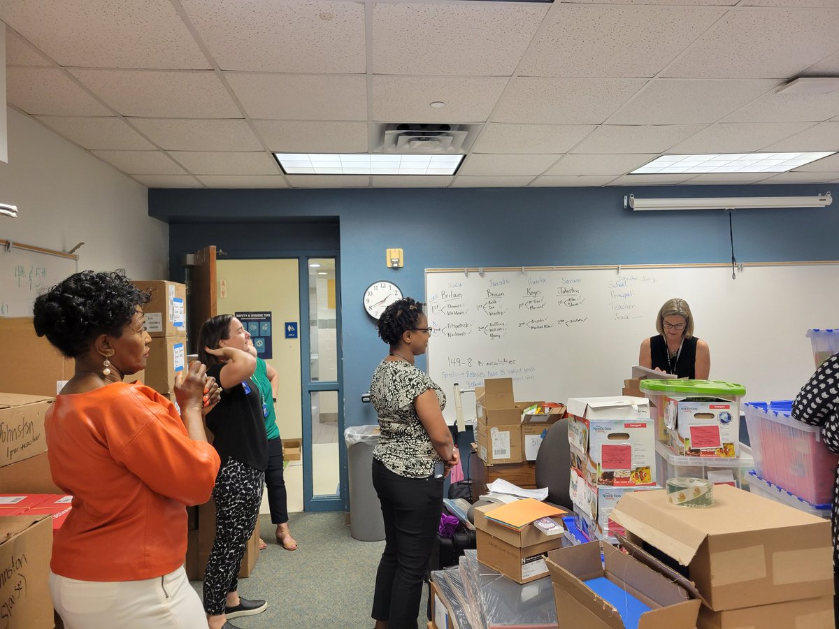 Math Coaches in Action! We sorted out all the math summer school materials in under 2 hours! #teamwork <a href="/suzanne_kline/">Suzanne Kline</a> <a href="/parkerelem/">Jonni Parker</a> <a href="/roxy_glass/">Dr. Roxy Glass</a> <a href="/LeighToste/">Leigh Toste</a> @NFriemelMath
